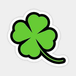 Lucky Four Leaf Clover Shamrock Magnet