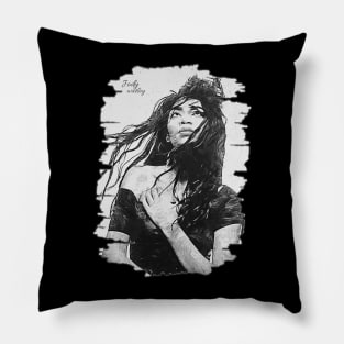 Jody watley \ Brush Art Pillow