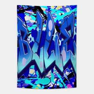 Blue splash Paint Art Tapestry