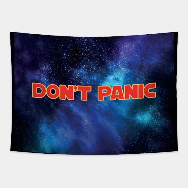 Don't Panic Tapestry by marv42