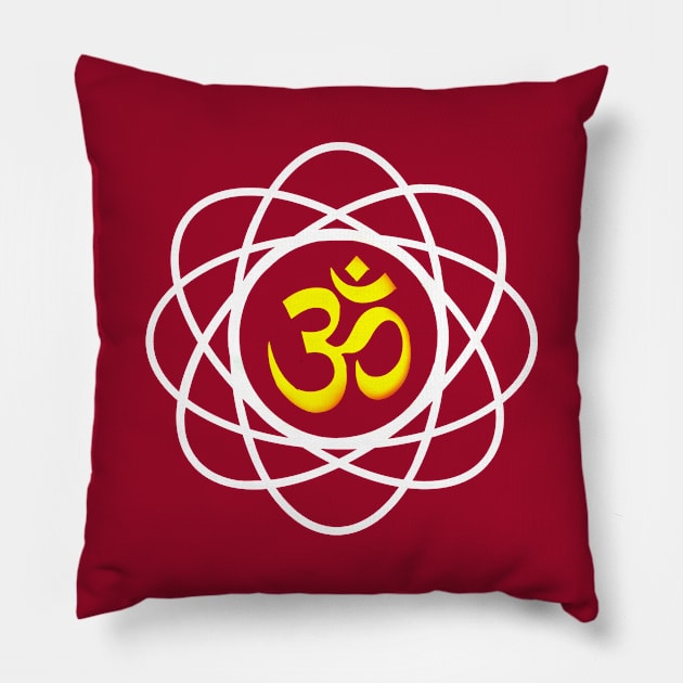 Om Symbol Aum sign Yoga Meditation Mantra Pillow by PlanetMonkey