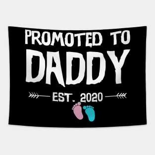 First Time Daddy New Dad Est 2020 Funny Father's Day Gifts Tapestry