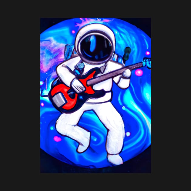 Astronaut Plays Guitar by maxcode
