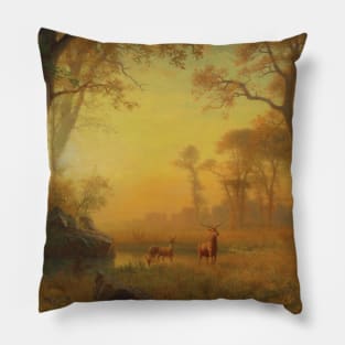 Light In The Forest by Albert Bierstadt Pillow