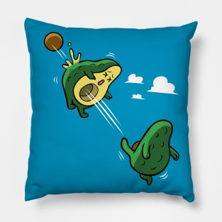 Avocado scoring a goal Pillow