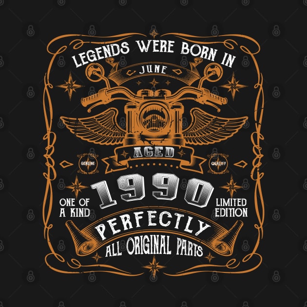 Legends Born In June 1990 33rd Birthday by Cartine