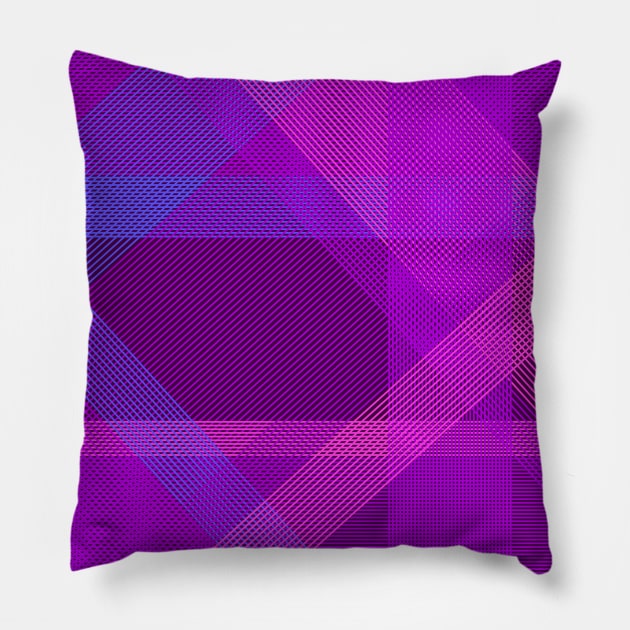 Abstract Lines - Bi Colors Pillow by Clutterbooke