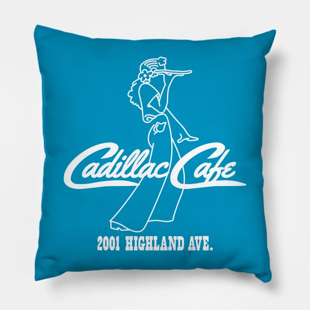 Cadillac Cafe Waitress Pillow by Wright Art