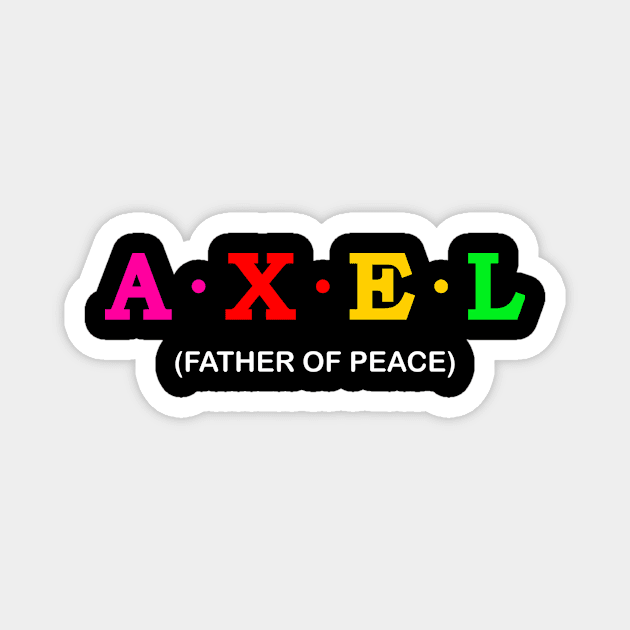 Axel - Father of peace. Magnet by Koolstudio