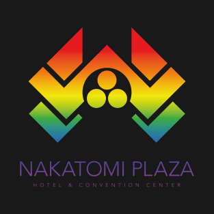 Die Hard – Nakatomi Plaza Logo  (rainbow effect) T-Shirt