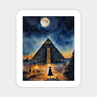 A Witch is Called to The Great Pyramid Magnet