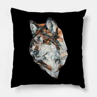 Geo Wolf Pillow