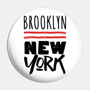 Brooklyn  / Retro Typography Design Pin