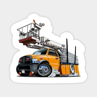 Cartoon Platform Lift Truck Magnet