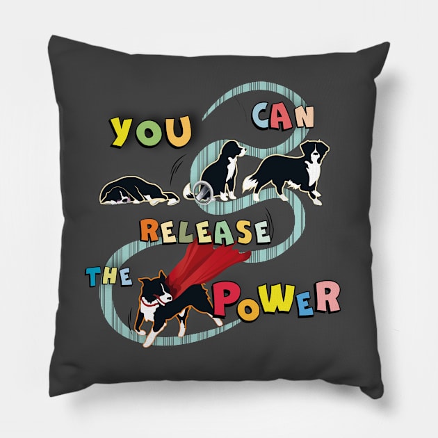 super dog Pillow by INFINITYSHADES