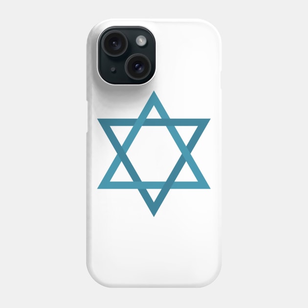 Star of David shape icon in flat design Phone Case by wavemovies