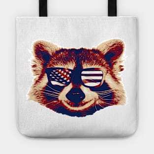 Raccool with  American Flag USA - Glasses Tote