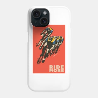 Ride More Vintage Bike Poster Phone Case