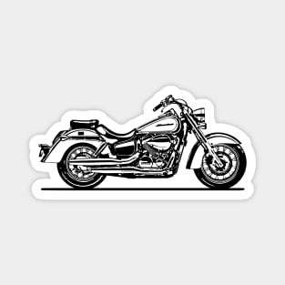 VT750C Shadow Motorcycle Sketch Art Magnet