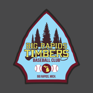 Big Rapids Timbers - Vintage Baseball T-Shirt