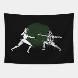 The Fencing Astronaut Tapestry