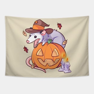 Pumpkin Possum Tapestry