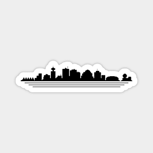 Vancouver Skyline Pixelart Magnet