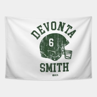 DeVonta Smith Philadelphia Helmet Font Tapestry