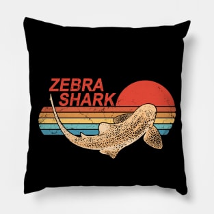 Zebra Shark Sunset Pillow