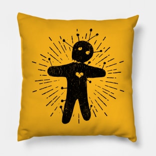 Vintage Voodoo Doll: Spooky Season Pillow