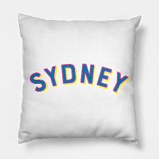 Sydney Australia Vintage Arched Type Pillow