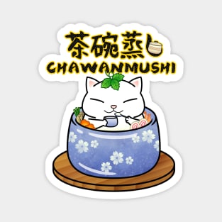 Chubby Cat Chawanmushi Magnet