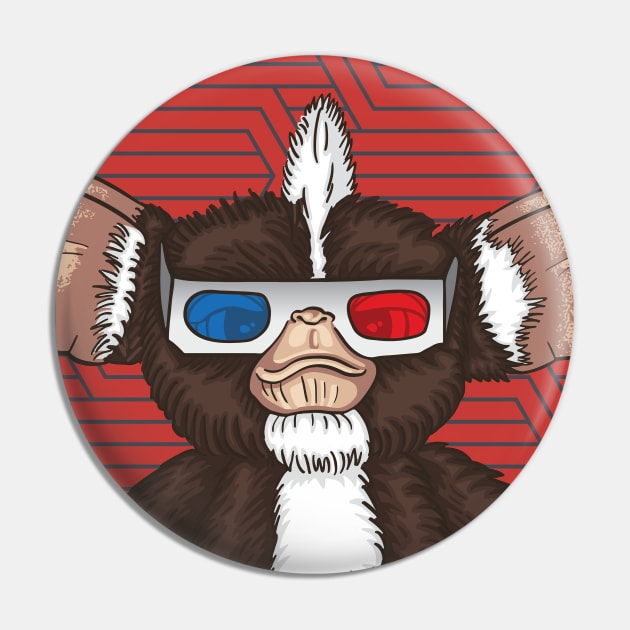 Gremlins 3D Pin by Moe Tees