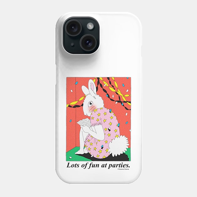 Lots of Fun At Parties Bunny Phone Case by Summer Benton