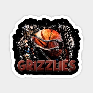 Classic Sports Grizzlies Proud Name Basketball Magnet