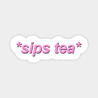 sips tea Magnet