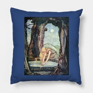 The Goose Girl at the Well - Rie Cramer Pillow