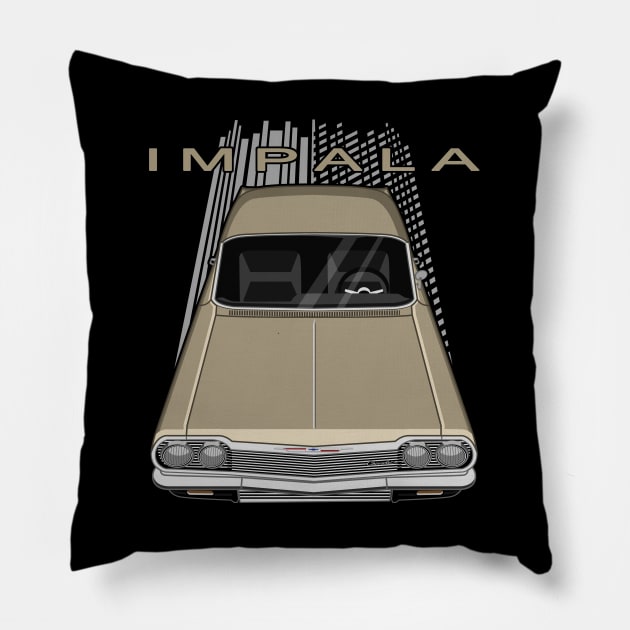 Chevrolet Impala SS 1964 - almond fawn Pillow by V8social