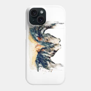 Wild Horses Watercolor Painting Phone Case