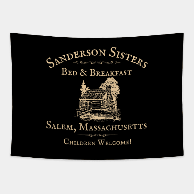 The Sanderson Sisters Bed and Breakfast Tapestry by MalibuSun