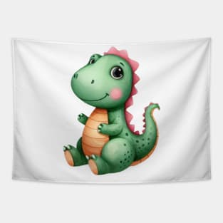 Cute Crocodile Watercolor paint Tapestry