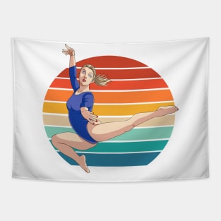 Female Gymnast Gymnastics Girl Gift Tapestry