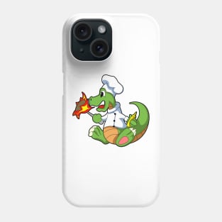 Dragon as Chef  with Cooking apron Phone Case