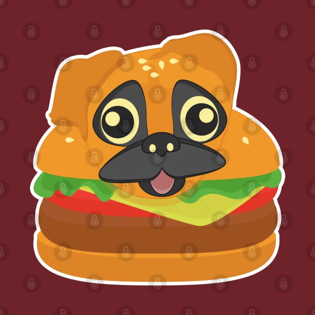 Pug Burger- simple by vixfx