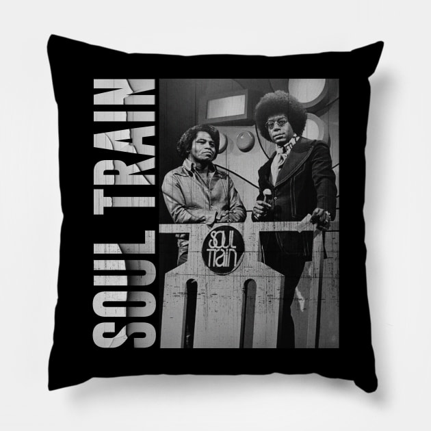 Soul Train // Vintage Distressed Pillow by Sal.Priadi