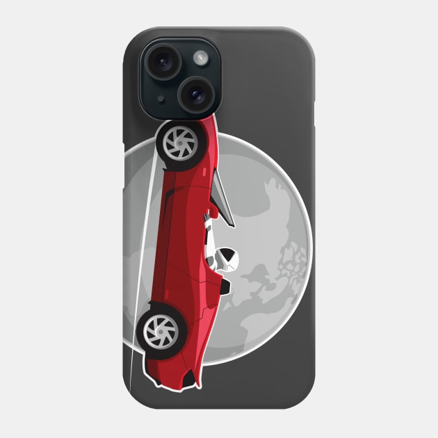 Tesla roadster Earth Phone Case by goldengallery