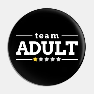 Team Adult - One Star Pin