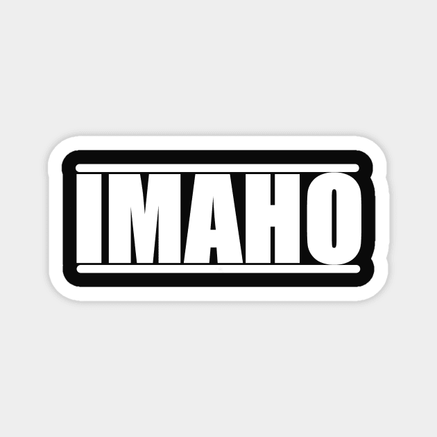 The Hollywood Outsider IMAHO Logo Magnet by TheHollywoodOutsider