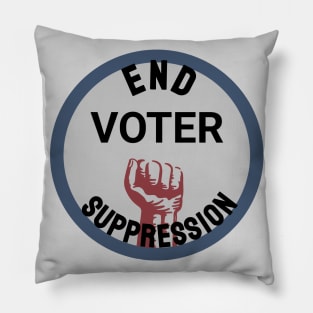 End Voter Suppression Pillow