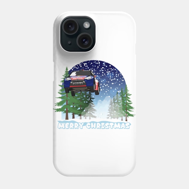 Loeb Citroen Christmas Phone Case by HSDESIGNS